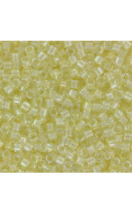Miyuki delica Beads 11/0 - Pearl lined transparent pale yellow ab DB-1676